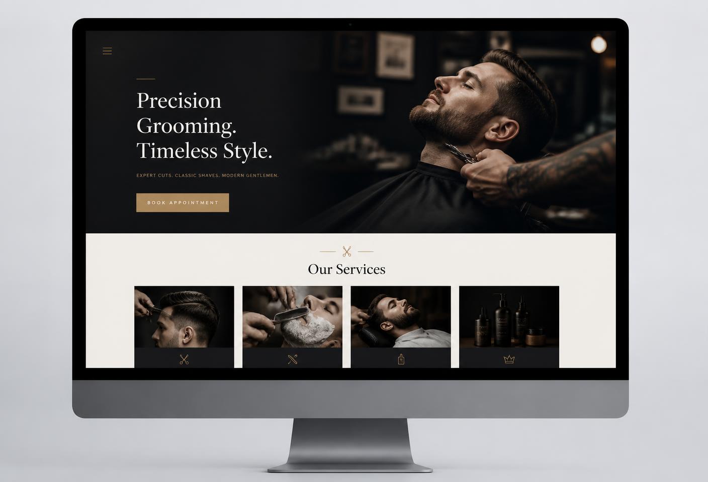 Premium Grooming Co. Salon & Grooming desktop website preview